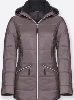 Jacken| Steppjacke mit Wattierung, wärmend taupe