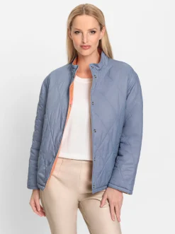 Jacken|heine Steppjacke mit Wende-Funktion bleu-orange