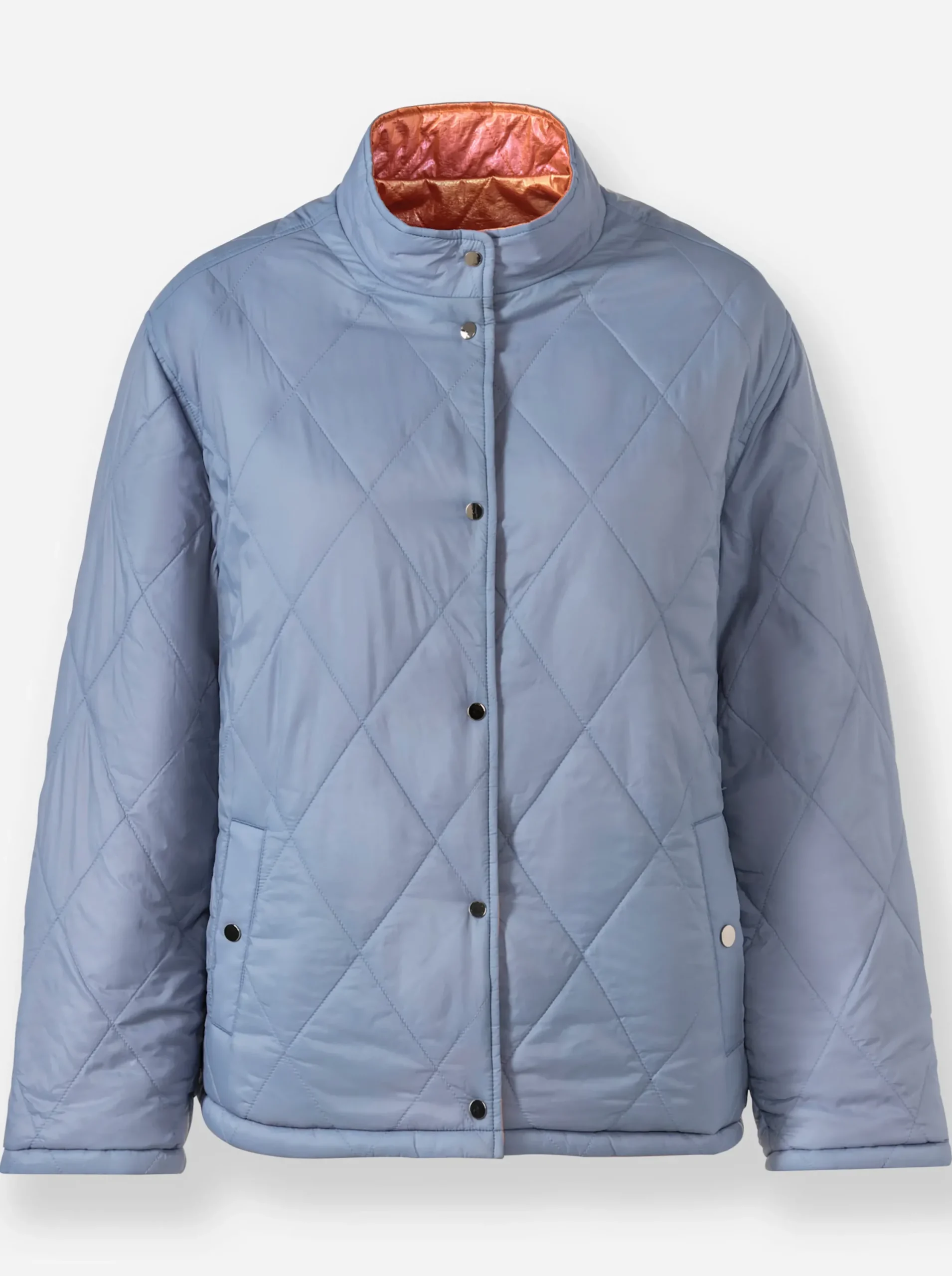 Jacken|heine Steppjacke mit Wende-Funktion bleu-orange