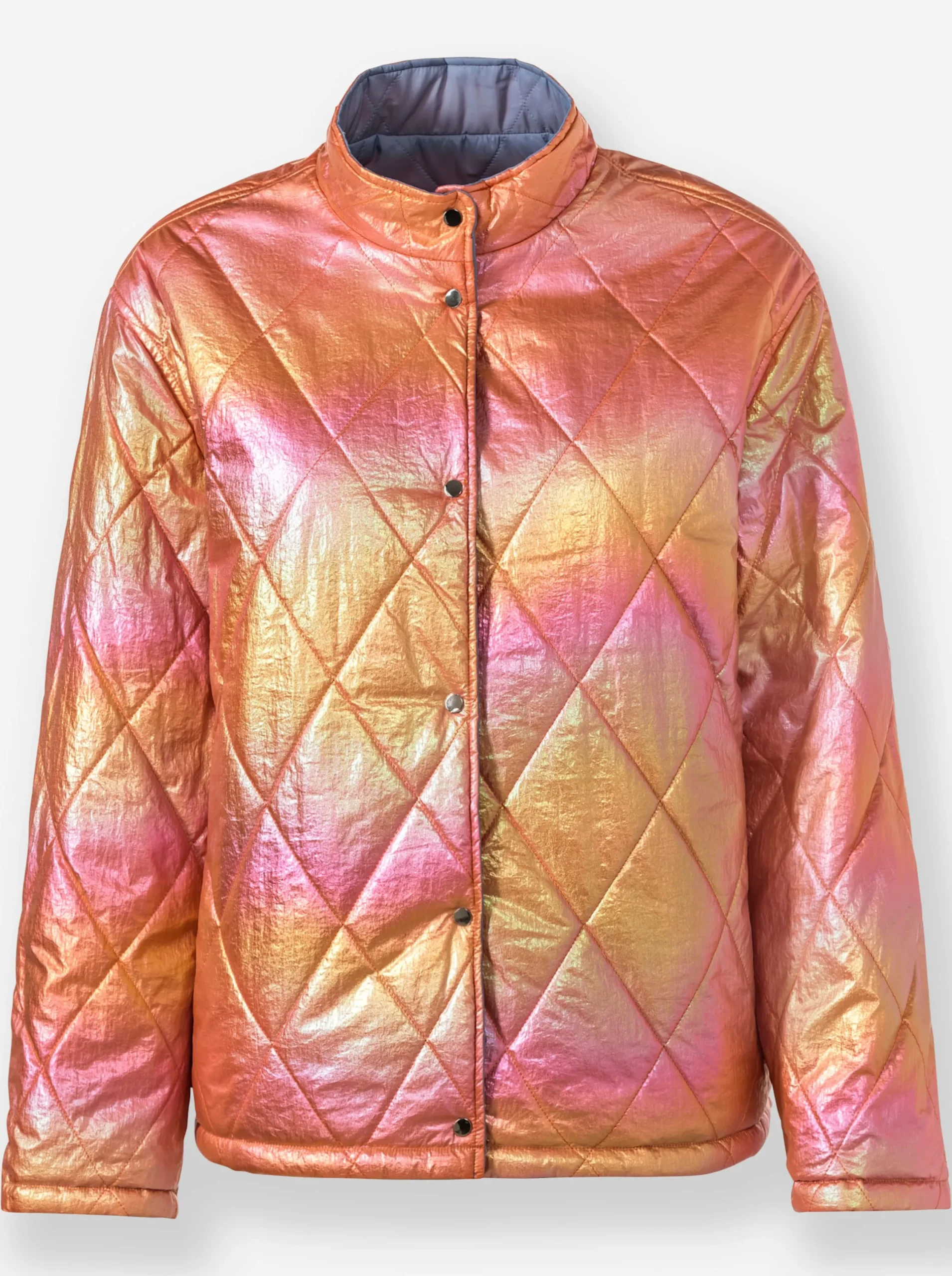 Jacken|heine Steppjacke mit Wende-Funktion bleu-orange