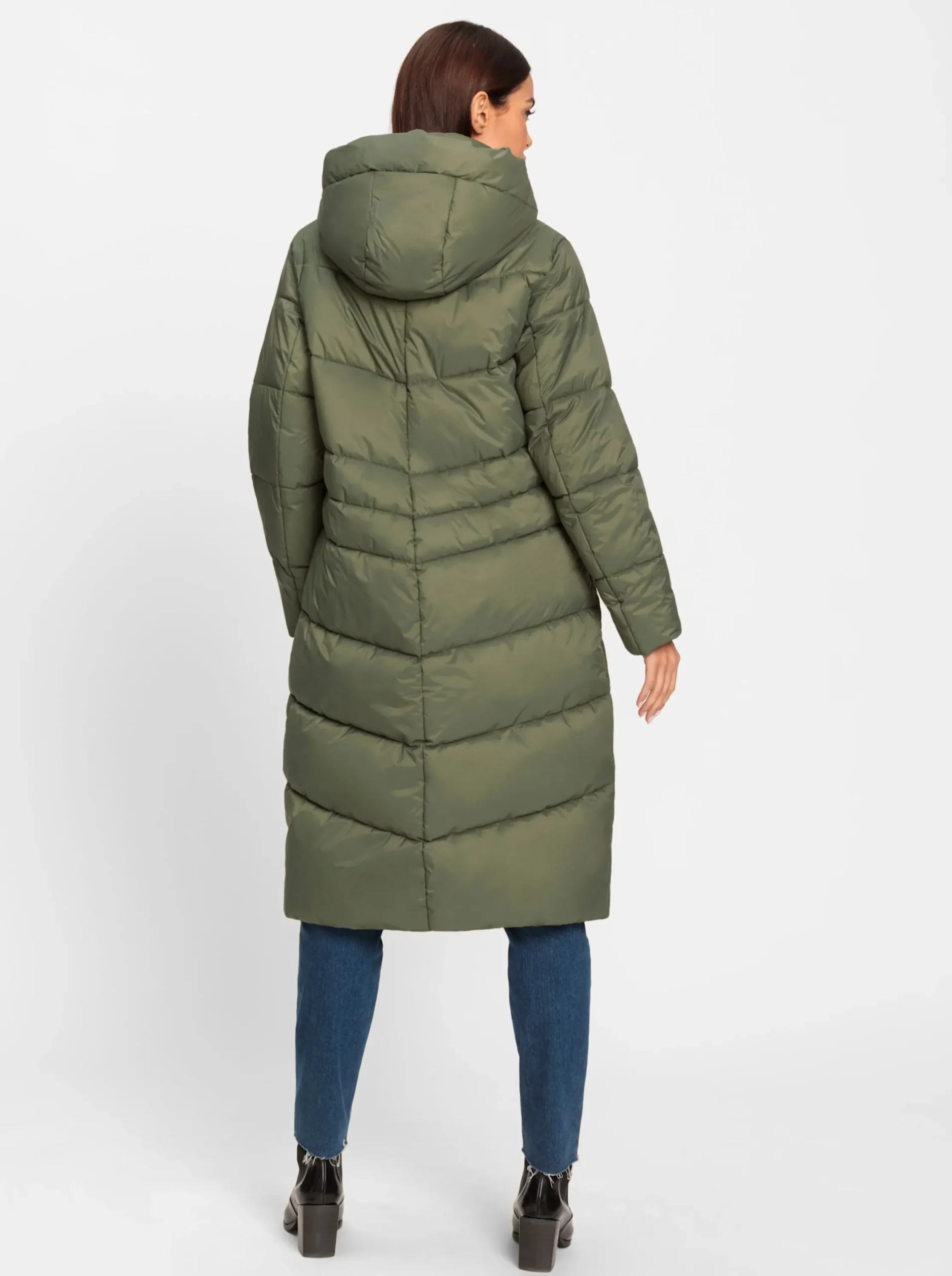 Mäntel|heine Steppmantel abnehmbare Kapuze khaki