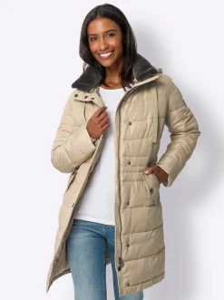 Mäntel|heine Steppmantel mit 2-Wege-Reißverschluss beige