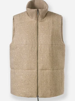Jacken|heine Steppweste beige