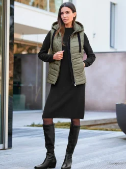 Jacken|heine Steppweste khaki