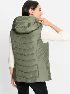 Jacken|heine Steppweste khaki