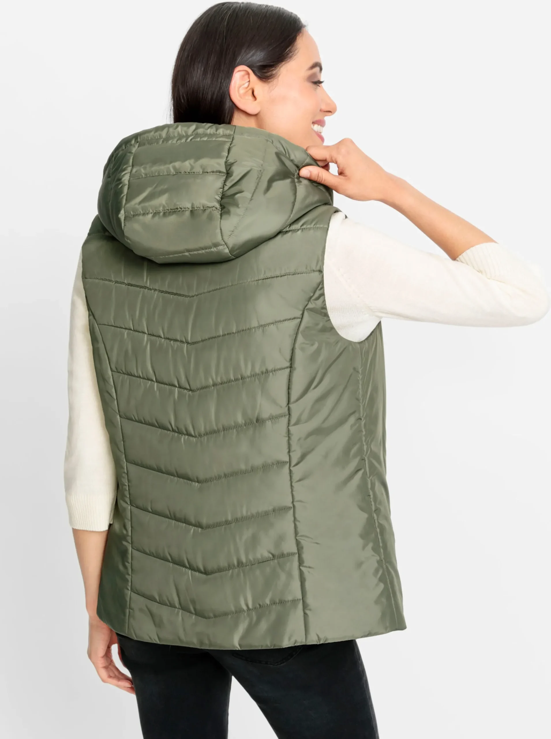 Jacken|heine Steppweste khaki