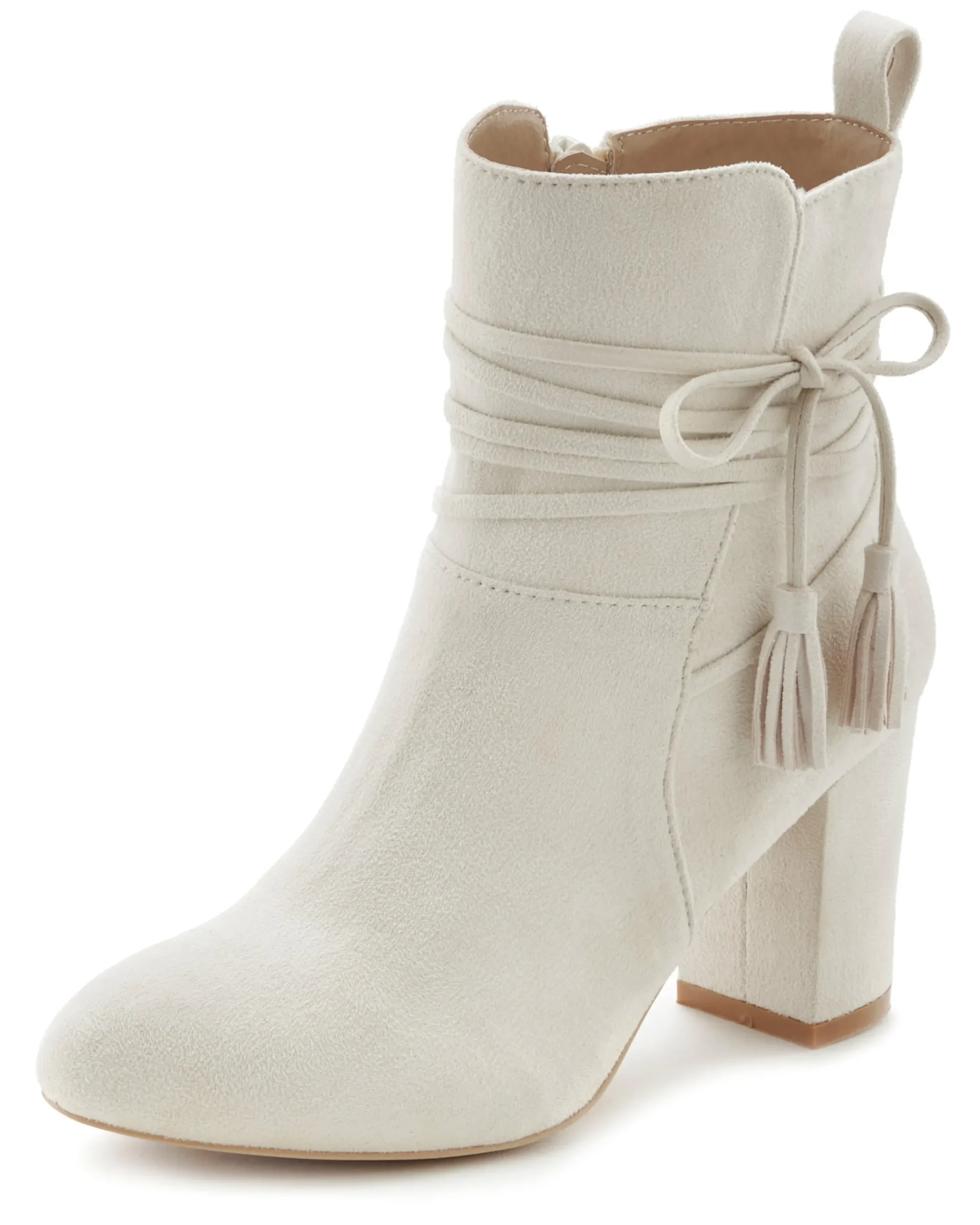 Stiefeletten|Stiefel|LASCANA Stiefelette beige