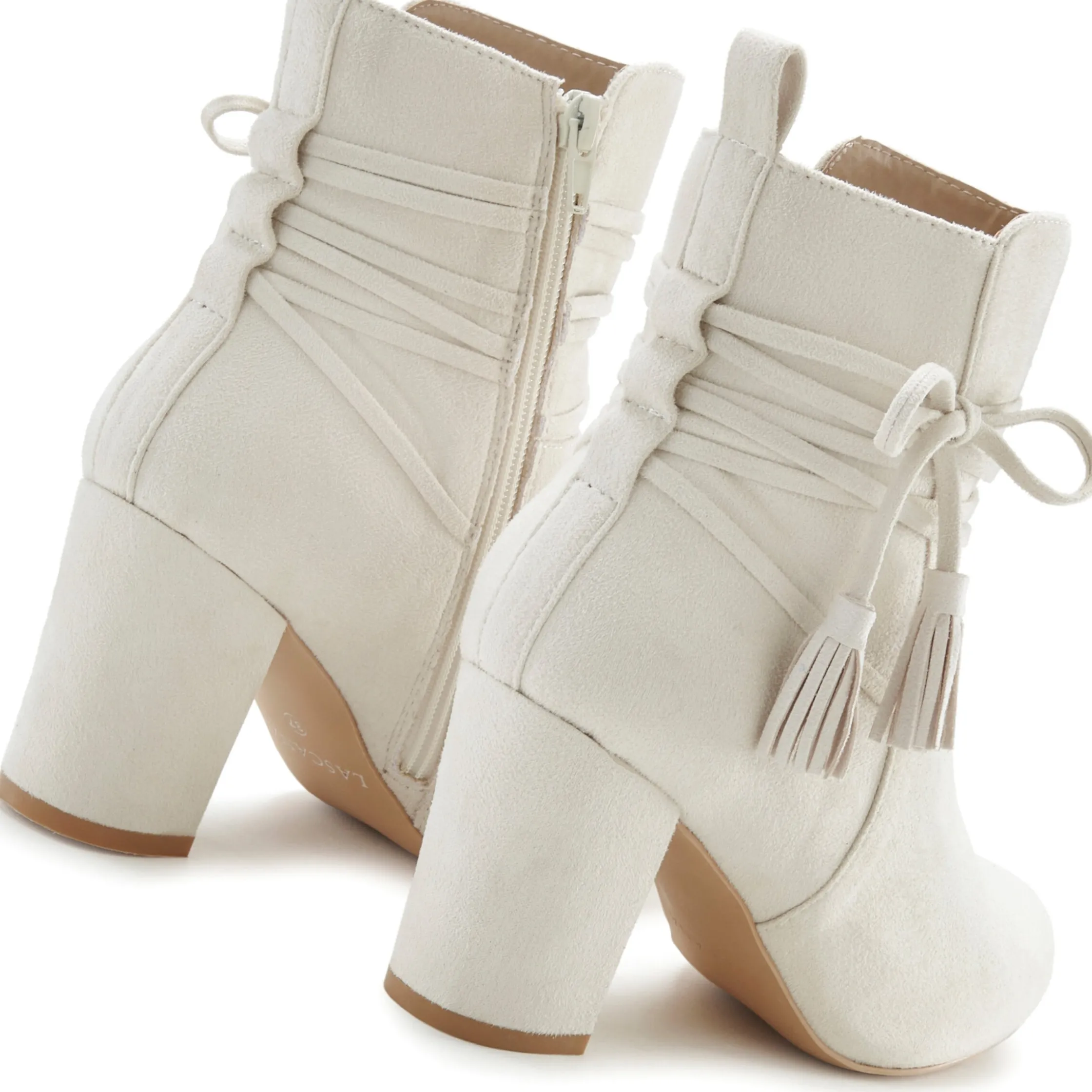 Stiefeletten|Stiefel|LASCANA Stiefelette beige