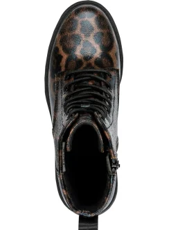 Stiefeletten|Stiefel|Jana Stiefelette schwarz-gemustert