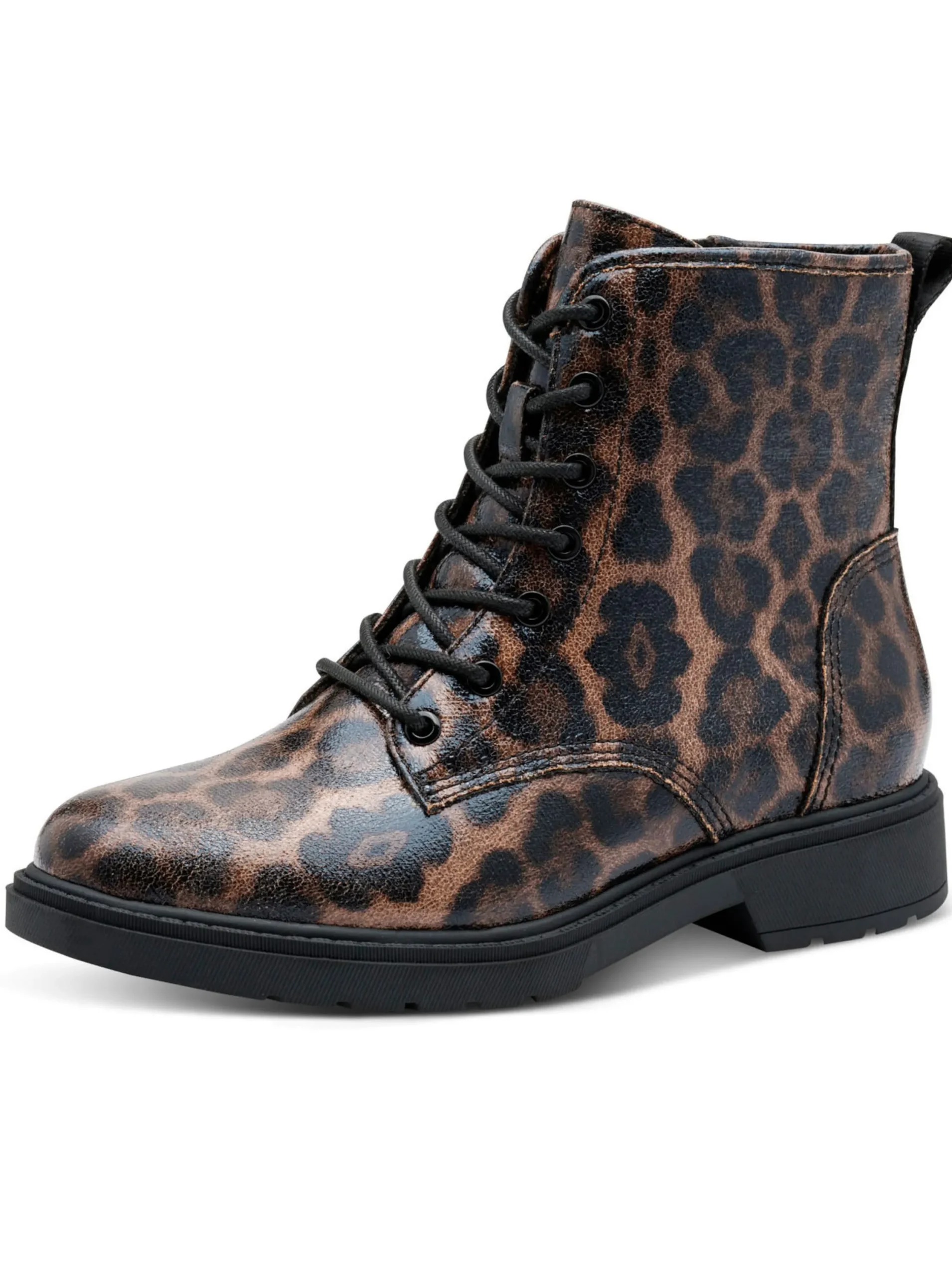 Stiefeletten|Stiefel|Jana Stiefelette schwarz-gemustert
