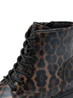 Stiefeletten|Stiefel|Jana Stiefelette schwarz-gemustert
