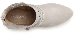 Stiefeletten|Stiefel|LASCANA Stiefelette hellgrau