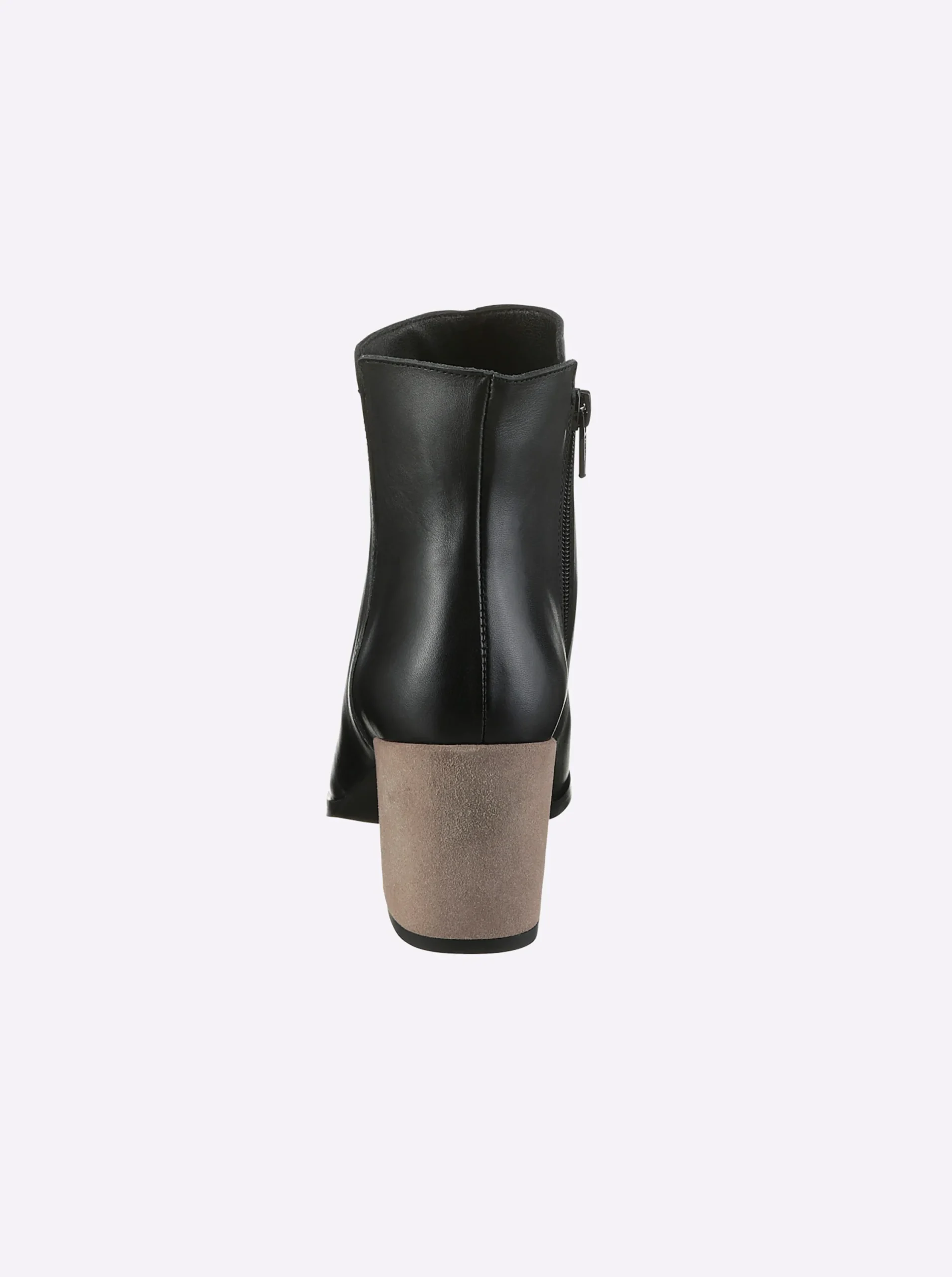Stiefeletten|Stiefel|heine Stiefelette schwarz-taupe