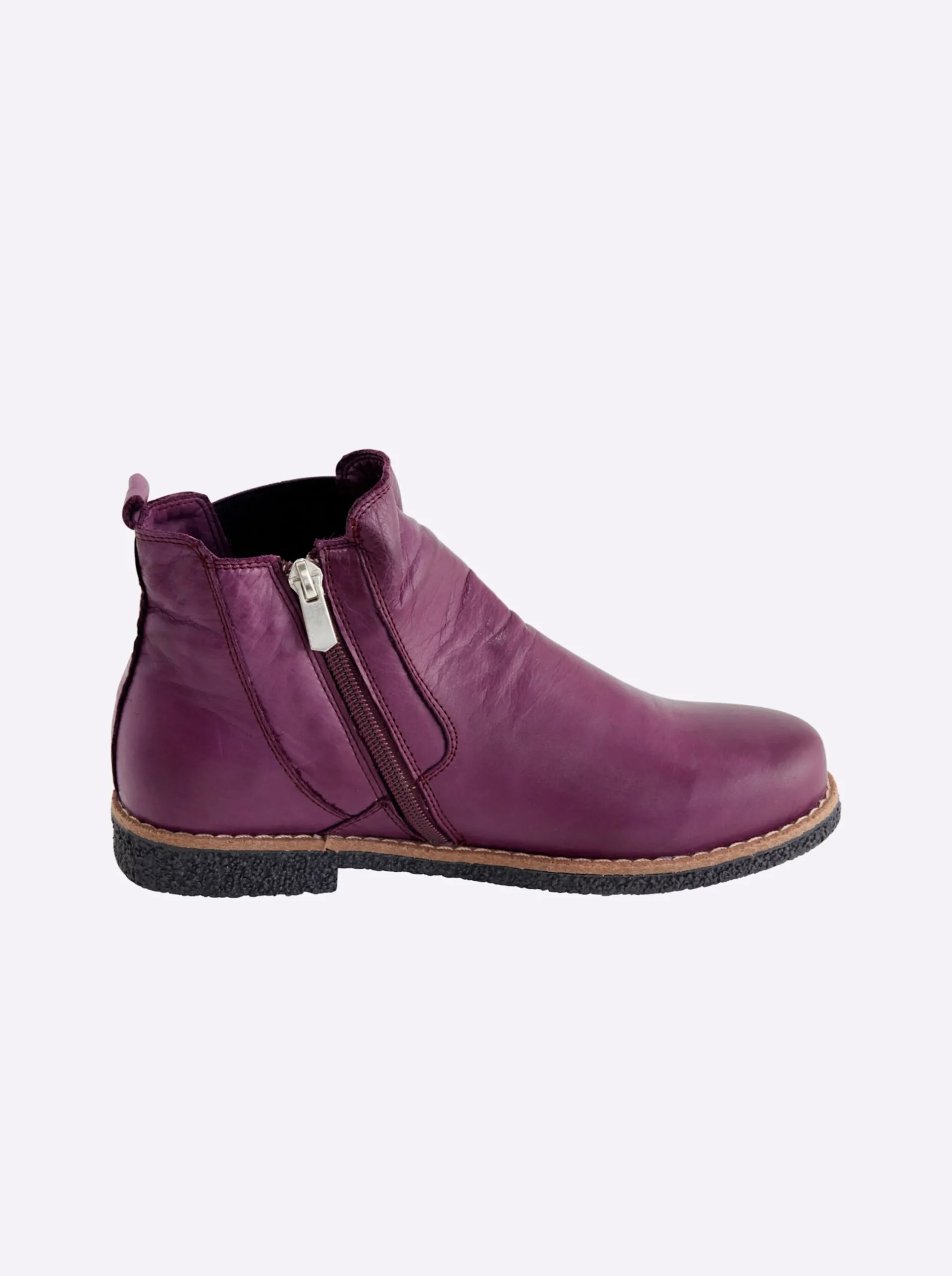 Stiefeletten|Stiefel|Andrea Conti Stiefelette pflaume