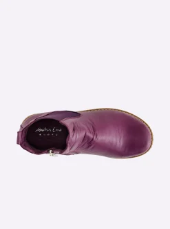 Stiefeletten|Stiefel|Andrea Conti Stiefelette pflaume