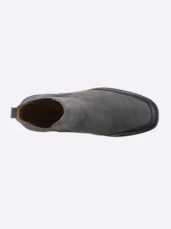 Stiefeletten|Stiefel|heine Stiefelette grau-bleu-metallic