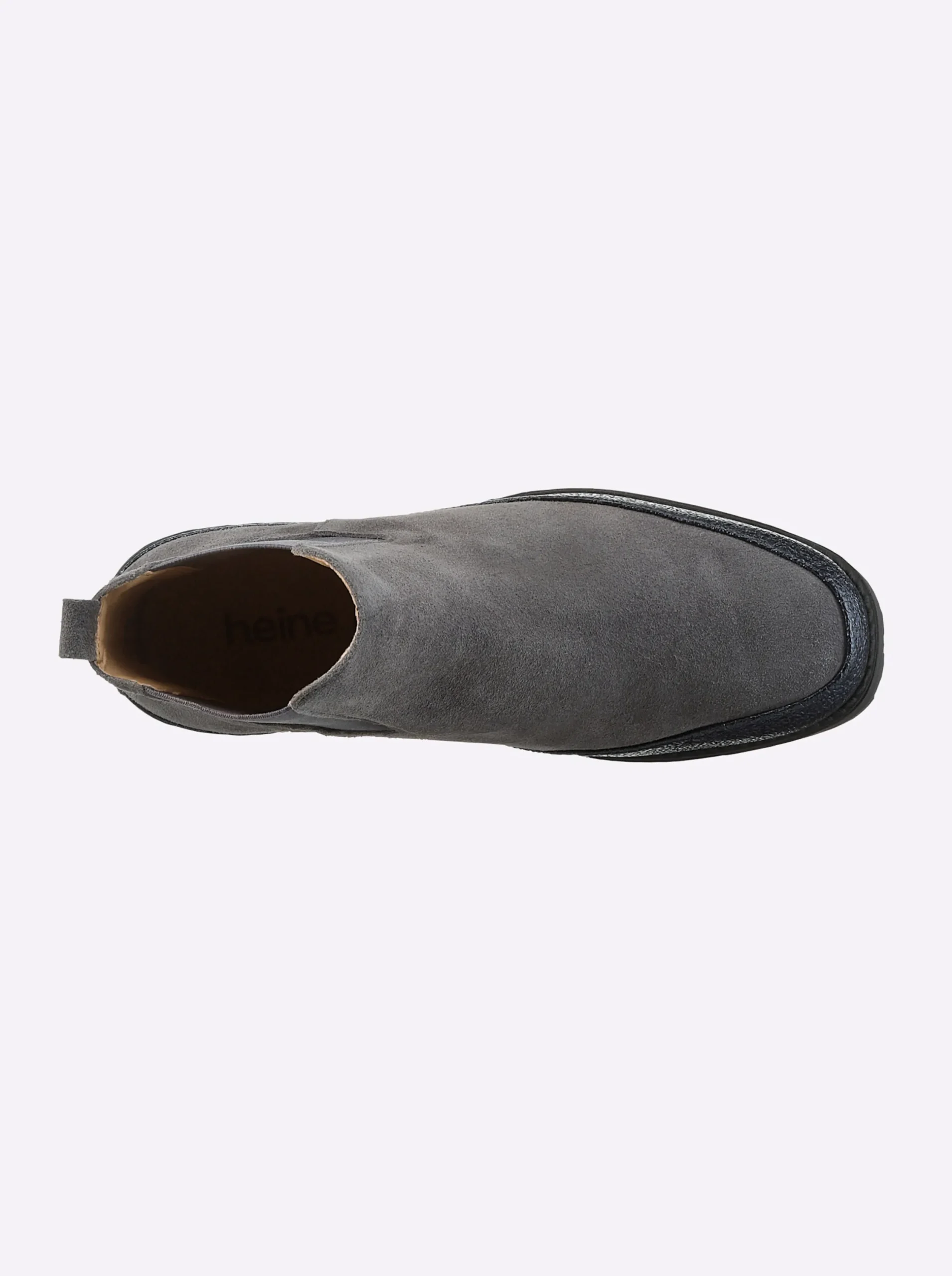 Stiefeletten|Stiefel|heine Stiefelette grau-bleu-metallic