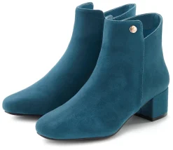 Stiefeletten|Stiefel|LASCANA Stiefelette petrol
