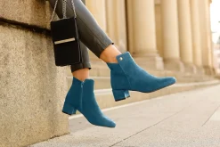 Stiefeletten|Stiefel|LASCANA Stiefelette petrol