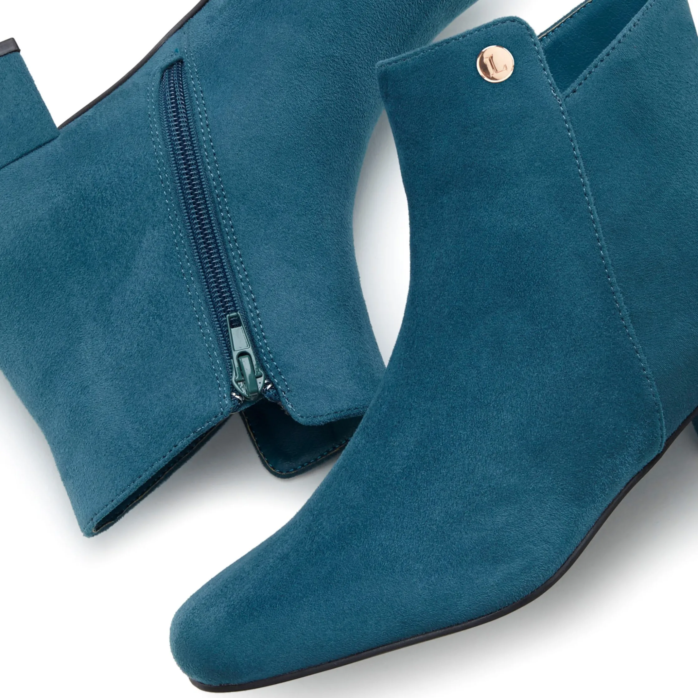Stiefeletten|Stiefel|LASCANA Stiefelette petrol