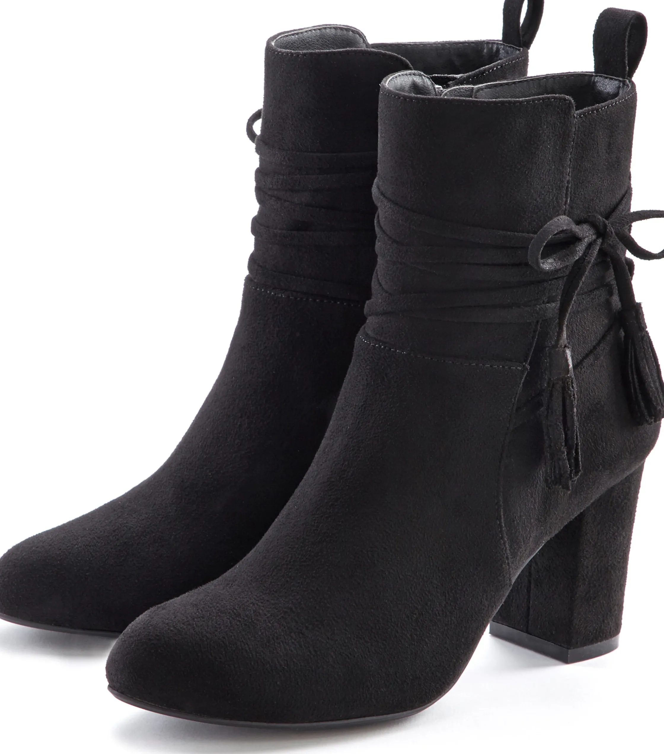 Stiefeletten|Stiefel|LASCANA Stiefelette schwarz