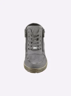 Stiefeletten|Stiefel|Caprice Stiefelette grau