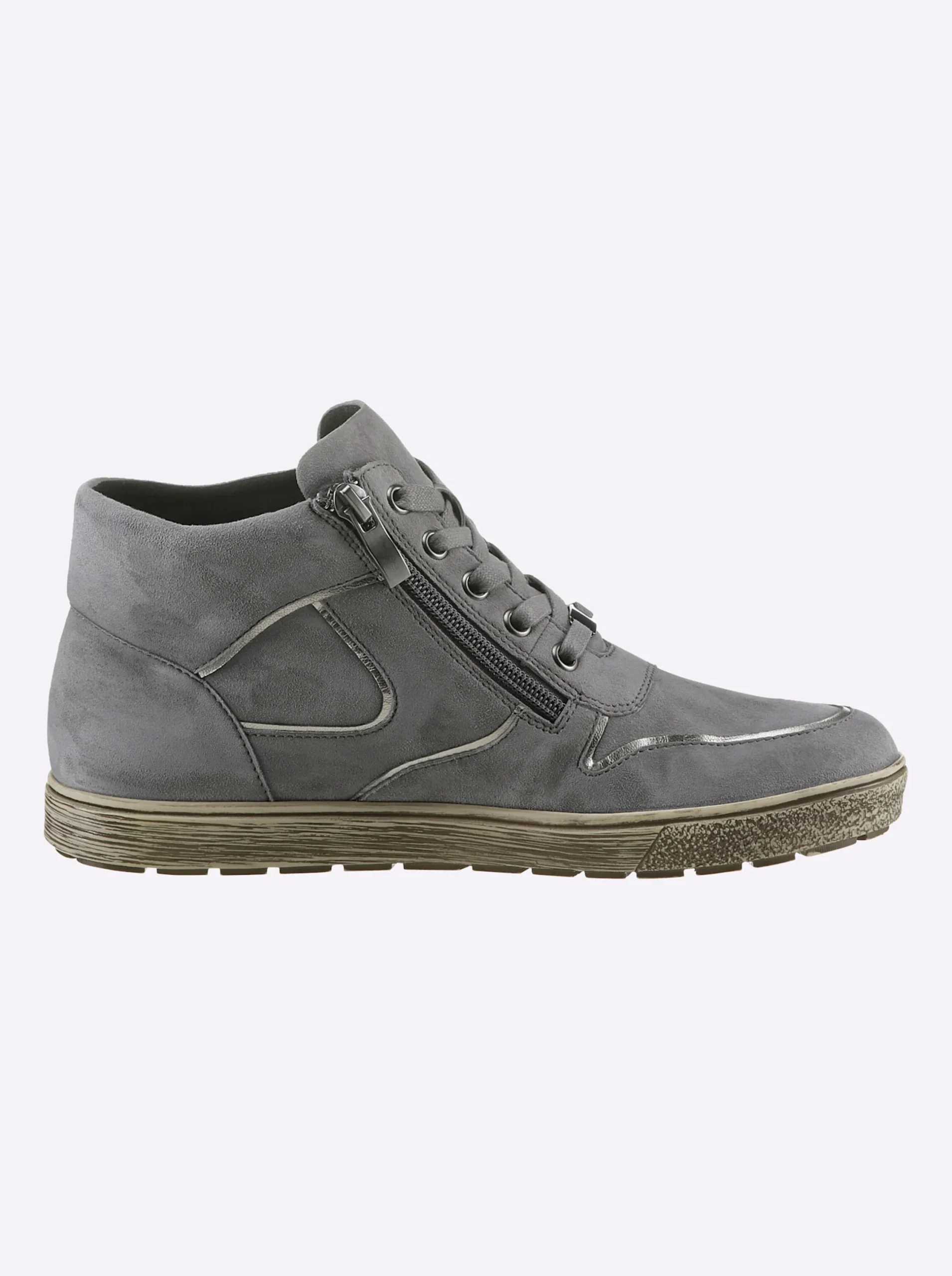 Stiefeletten|Stiefel|Caprice Stiefelette grau