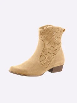 Stiefeletten|Stiefel|heine Stiefelette sand