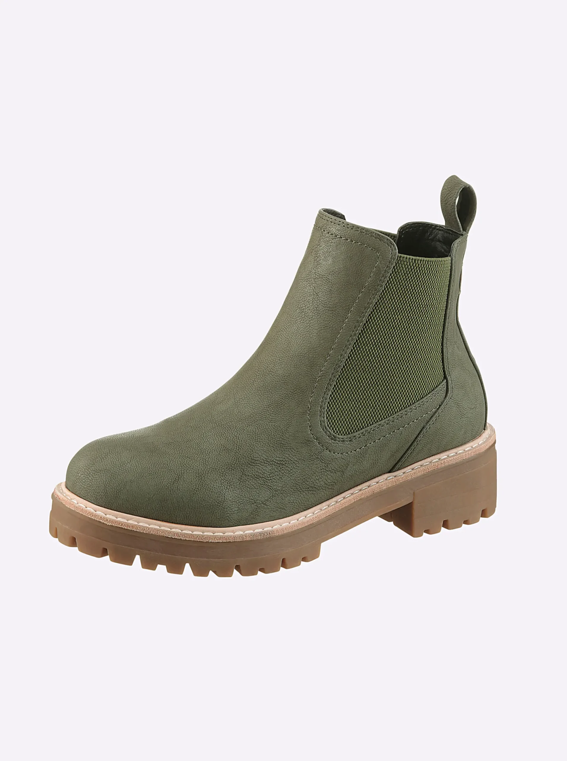 Stiefeletten|Stiefel|heine Stiefelette khaki
