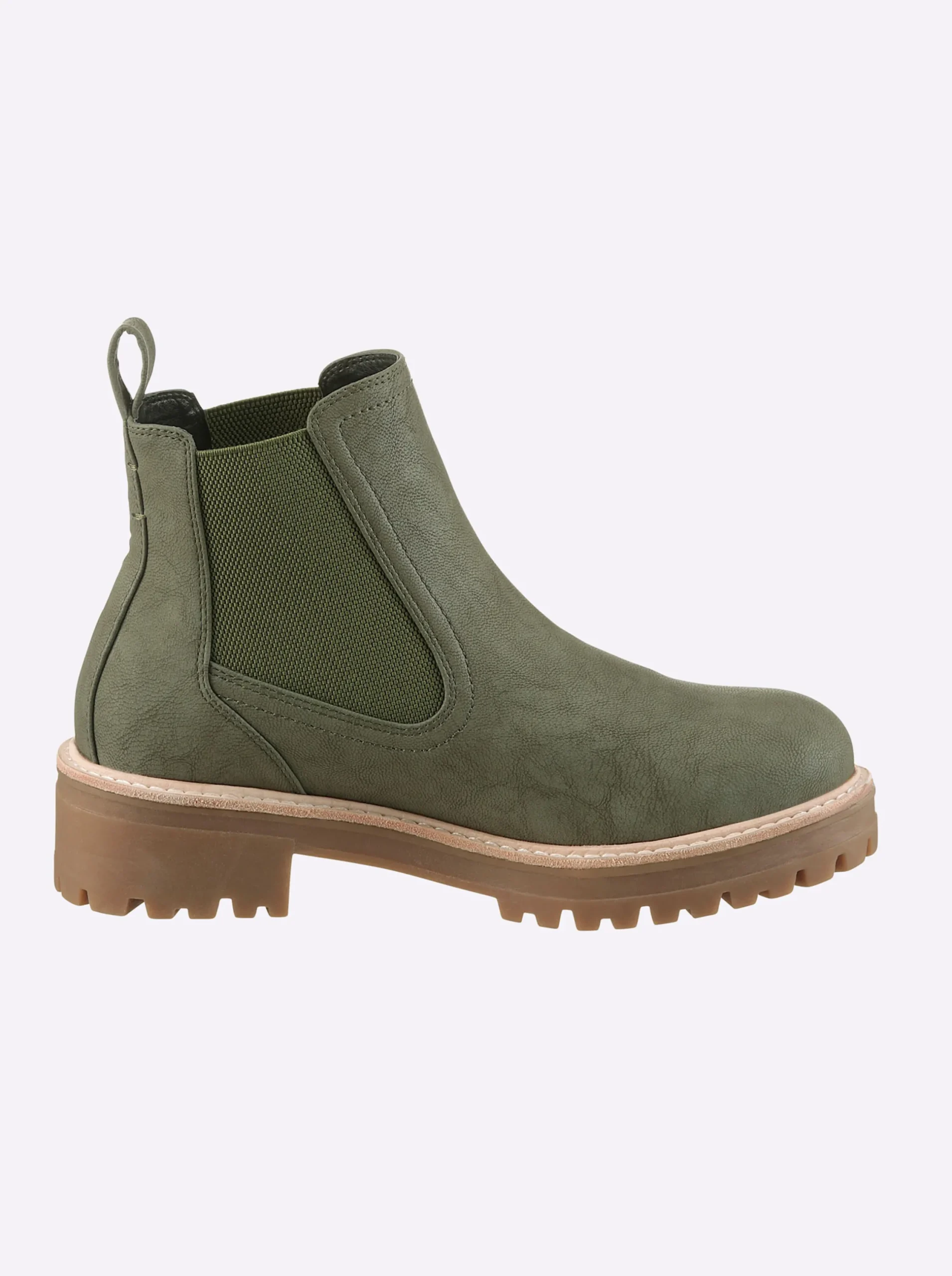 Stiefeletten|Stiefel|heine Stiefelette khaki