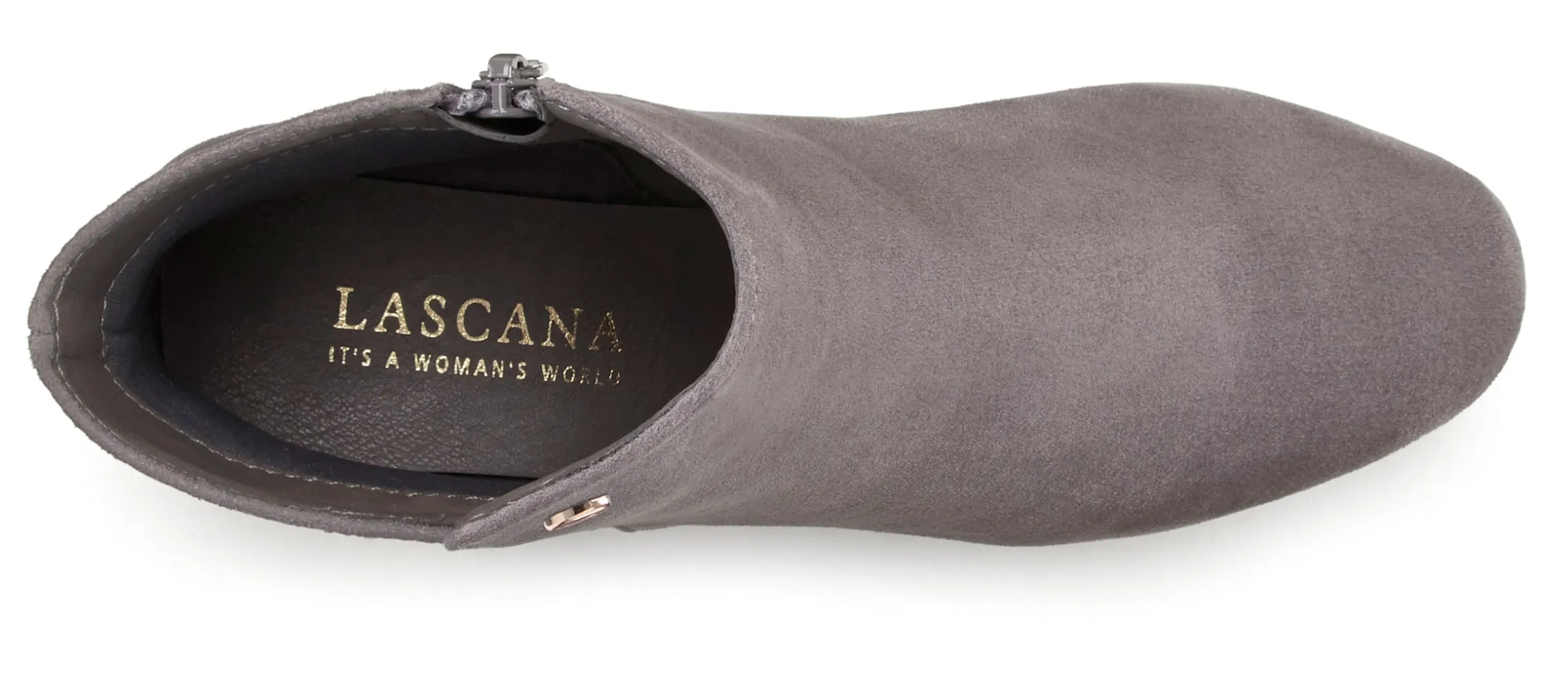 Stiefeletten|Stiefel|LASCANA Stiefelette hellgrau