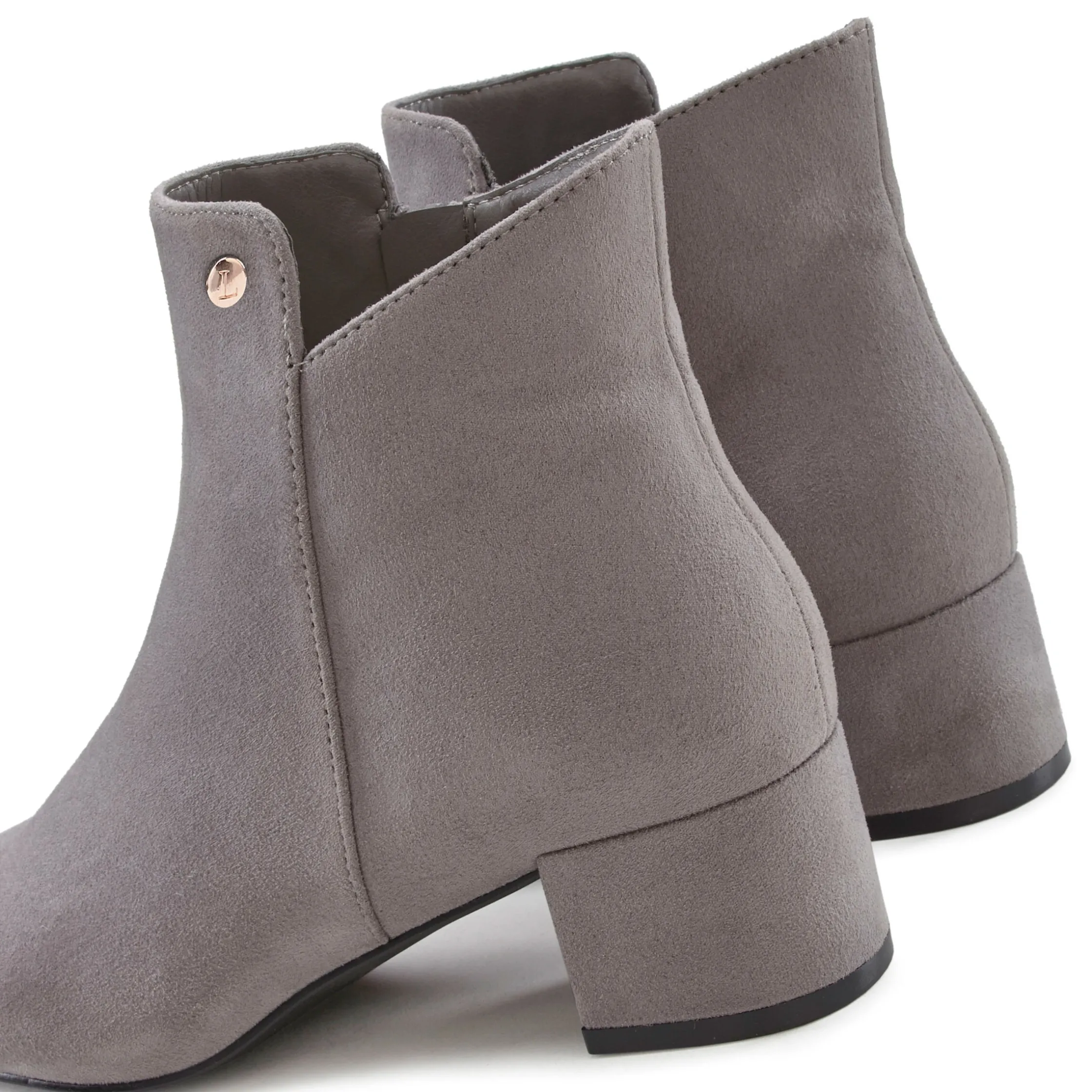 Stiefeletten|Stiefel|LASCANA Stiefelette hellgrau
