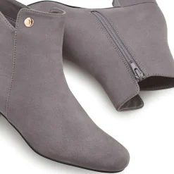 Stiefeletten|Stiefel|LASCANA Stiefelette hellgrau