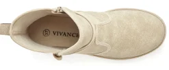 Stiefeletten|Stiefel|Vivance Stiefelette beige