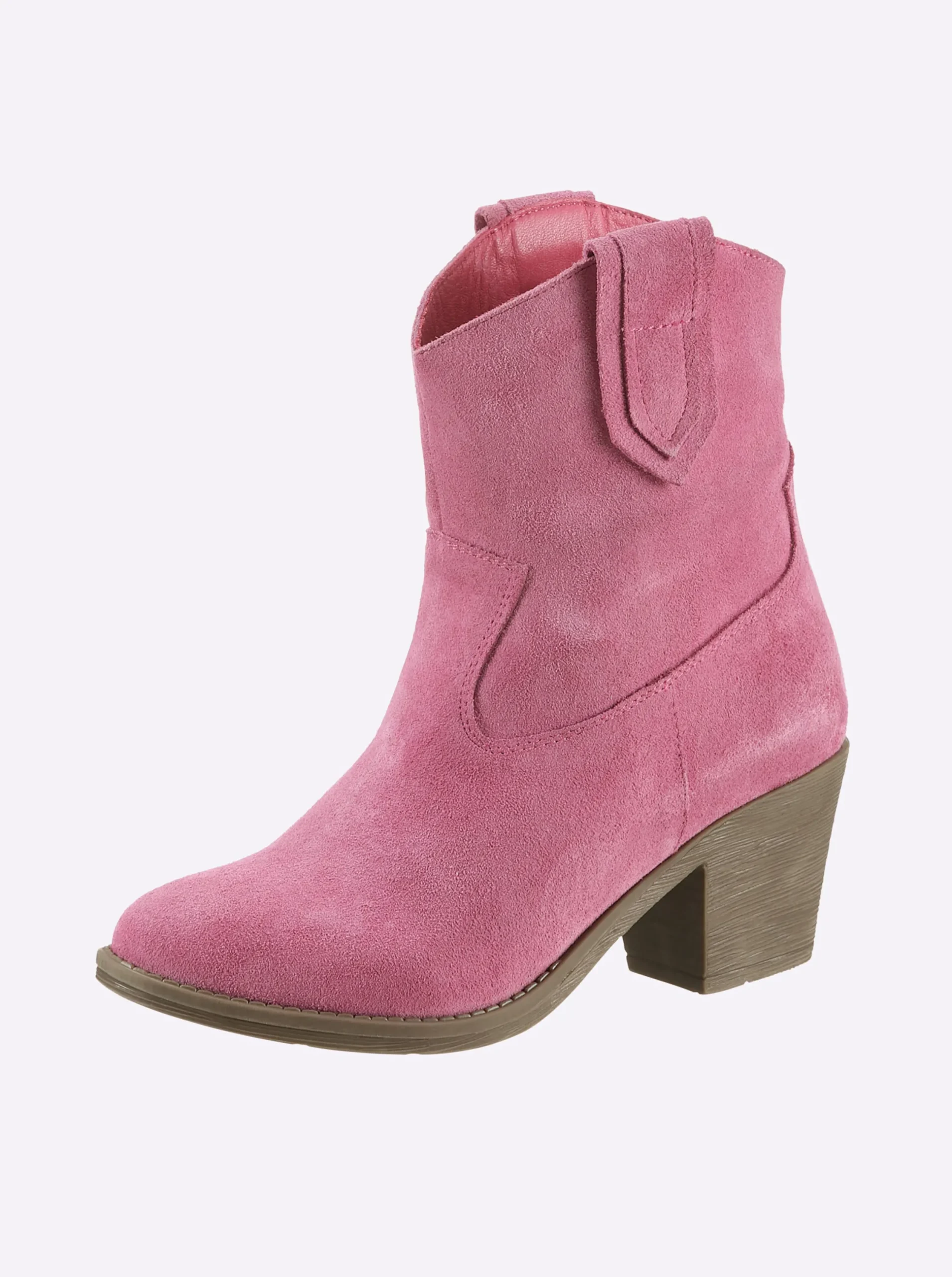 Stiefeletten|Stiefel|heine Stiefelette pink