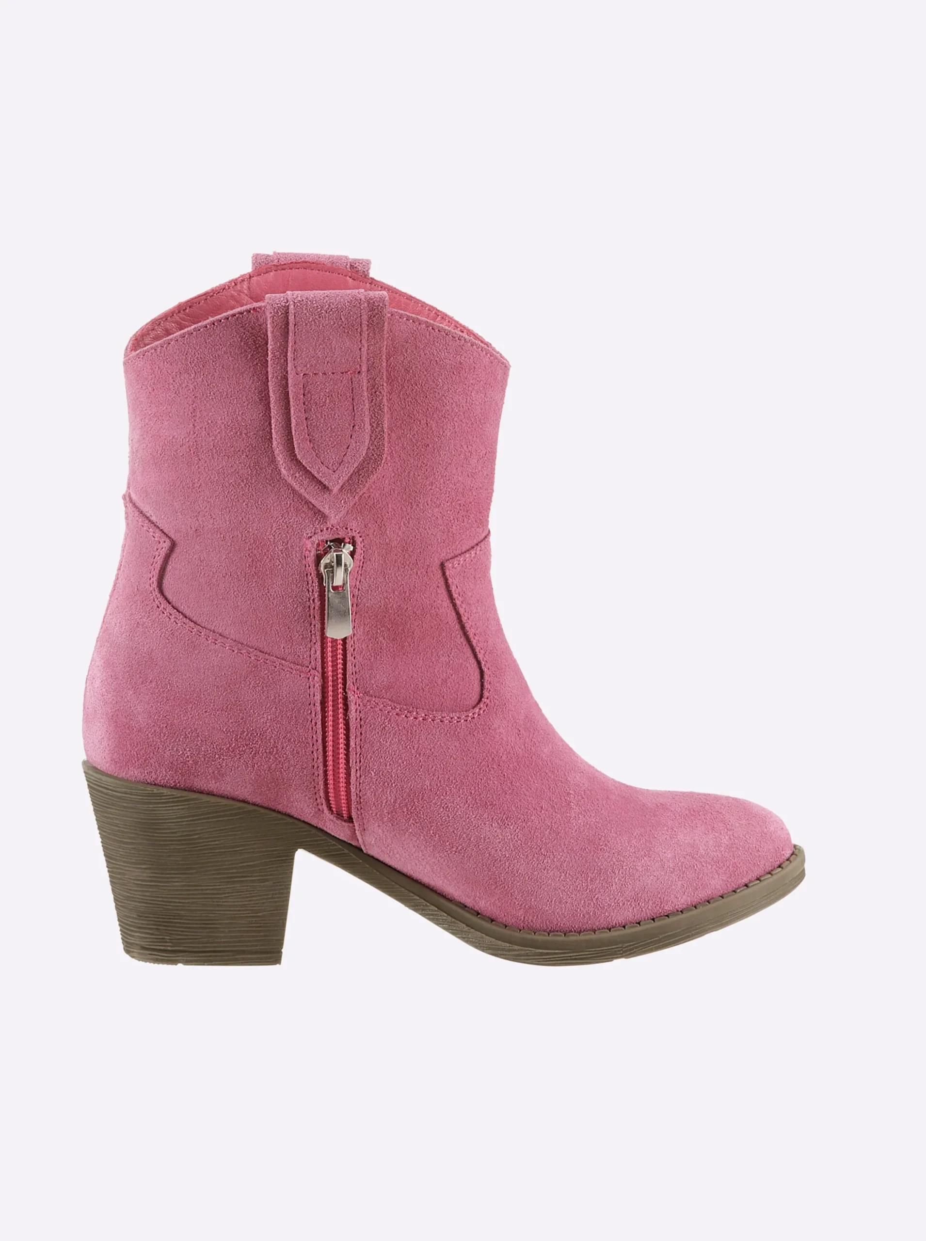 Stiefeletten|Stiefel|heine Stiefelette pink
