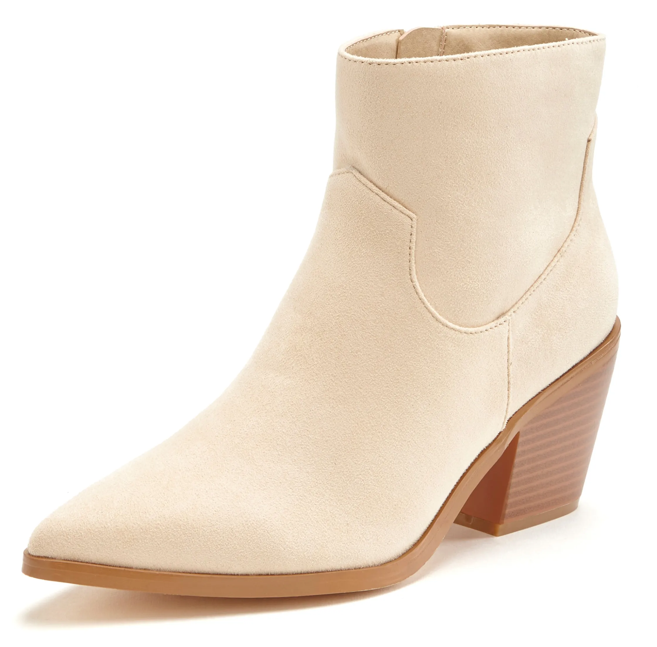 Stiefeletten|Stiefel|LASCANA Stiefelette beige