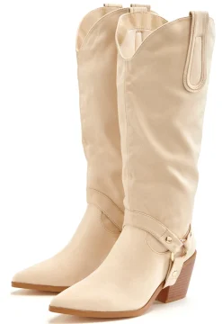 Stiefeletten|Stiefel|LASCANA Stiefelette beige
