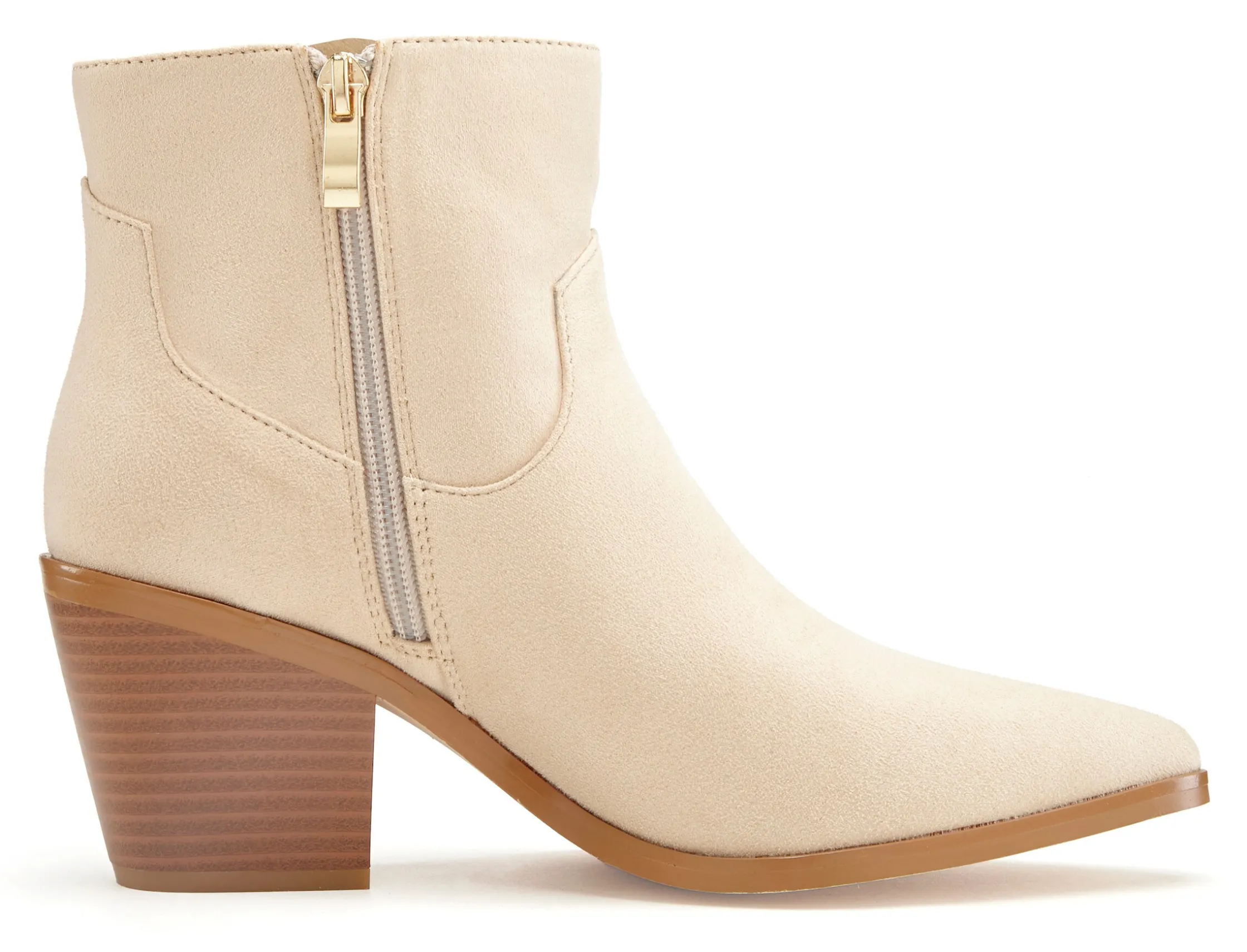 Stiefeletten|Stiefel|LASCANA Stiefelette beige