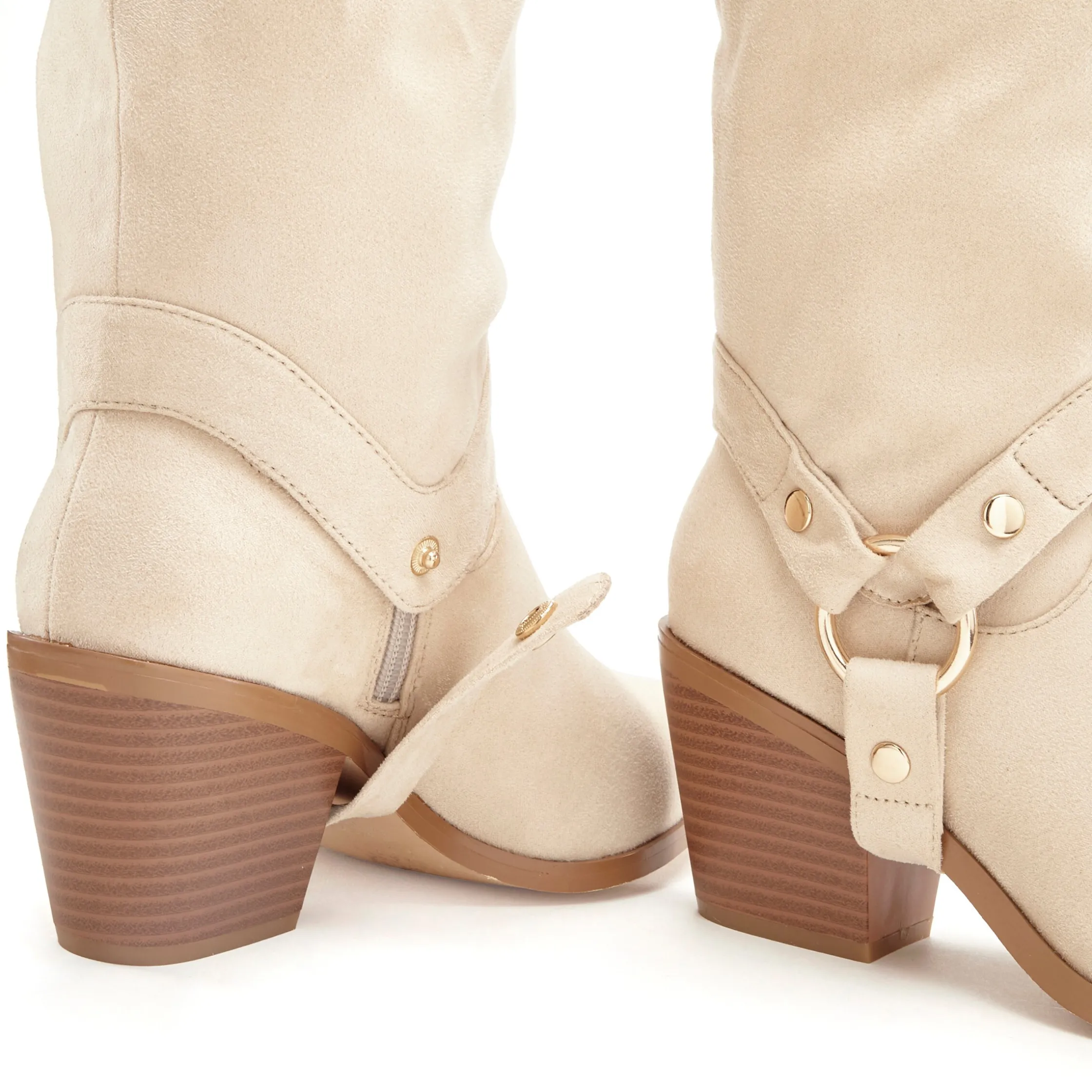 Stiefeletten|Stiefel|LASCANA Stiefelette beige