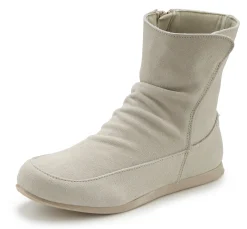 Stiefeletten|Stiefel|Vivance Stiefelette hellgrau/creme