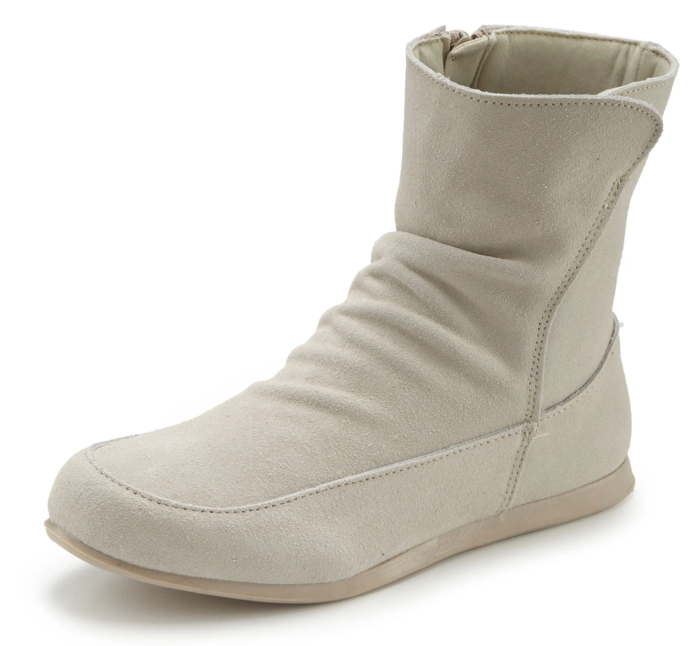 Stiefeletten|Stiefel|Vivance Stiefelette hellgrau/creme
