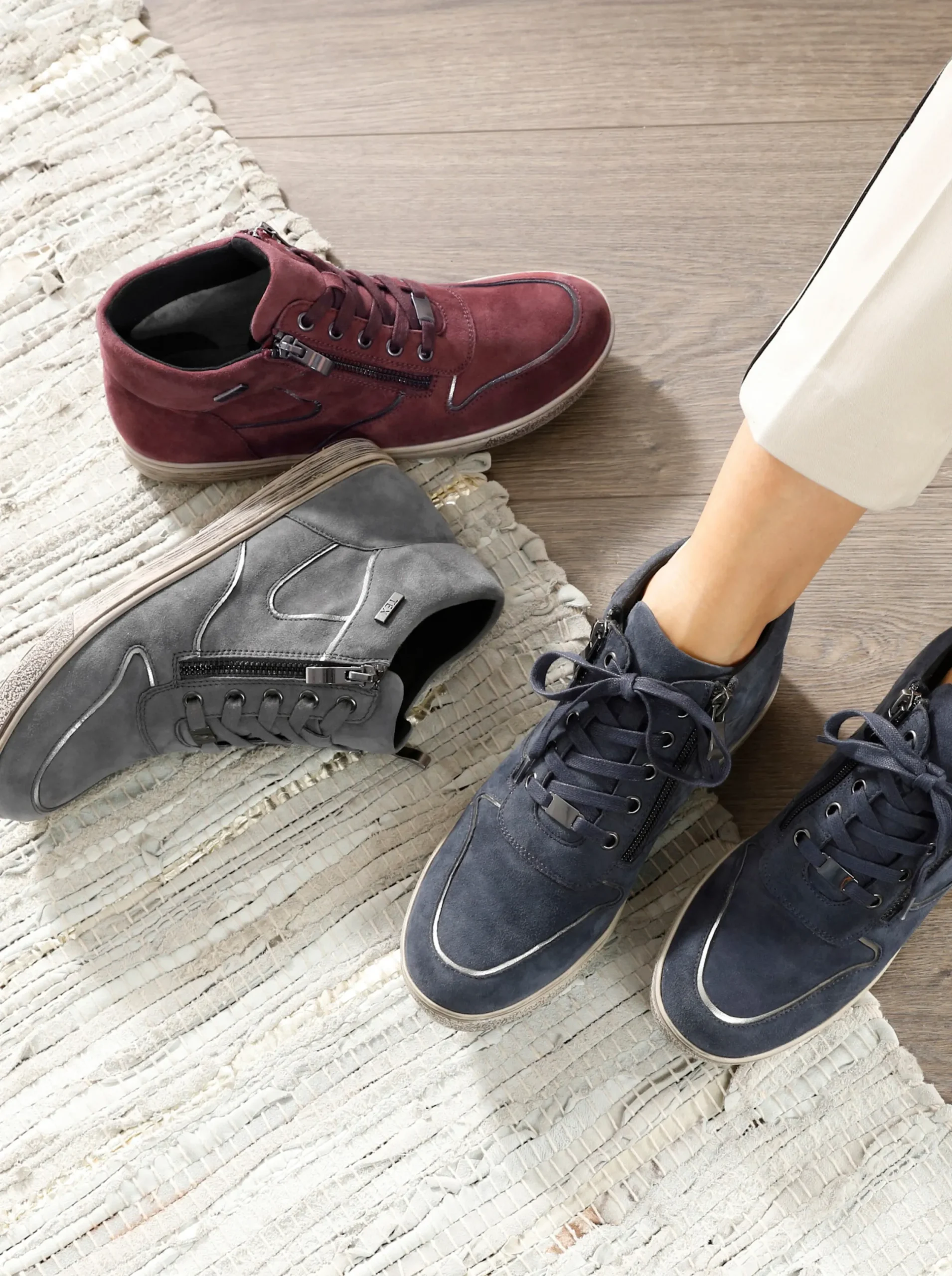 Sneakers & Schnürer|Caprice Stiefelette dunkelblau