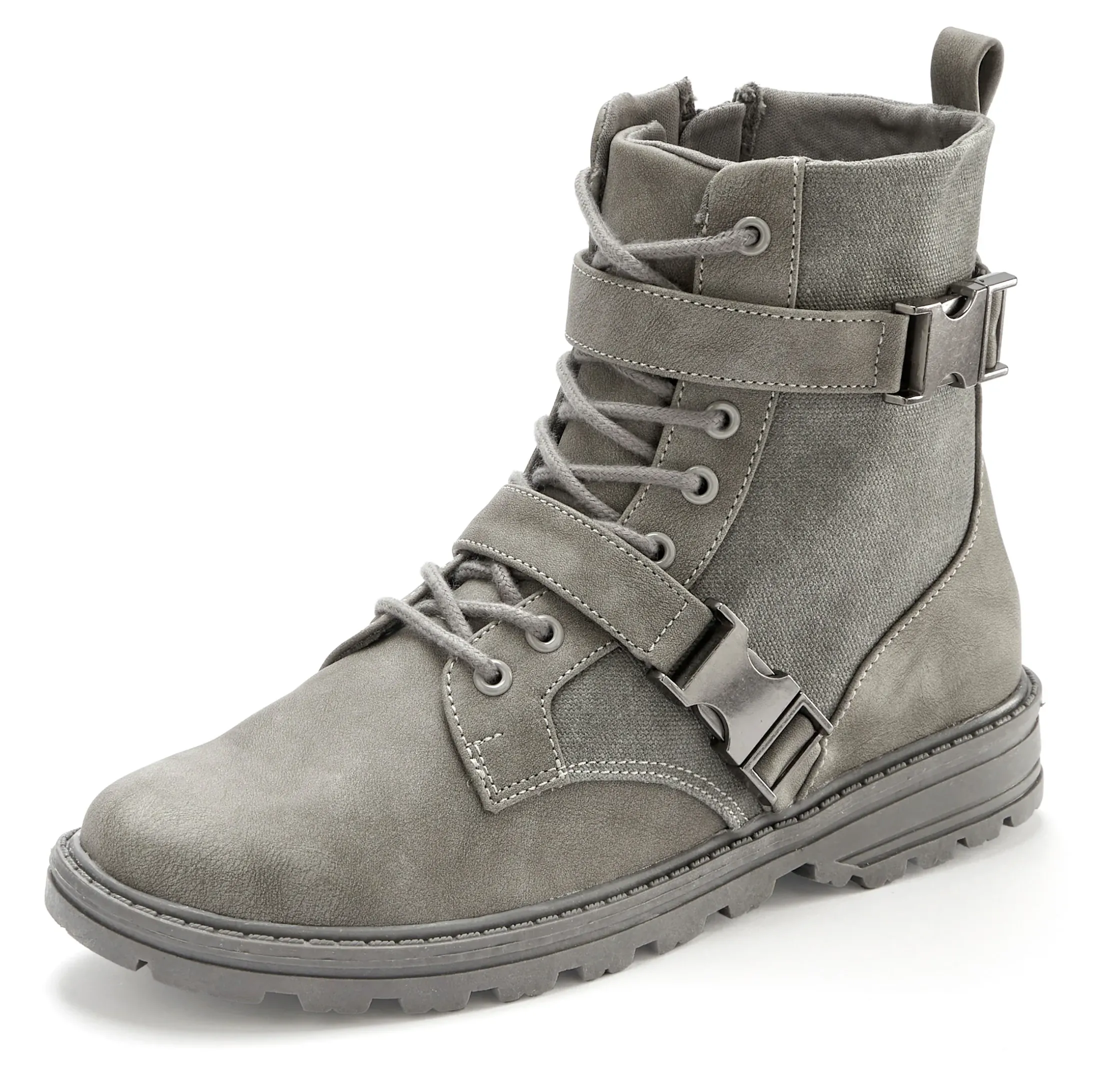 Stiefeletten|Stiefel|Vivance Stiefelette grau