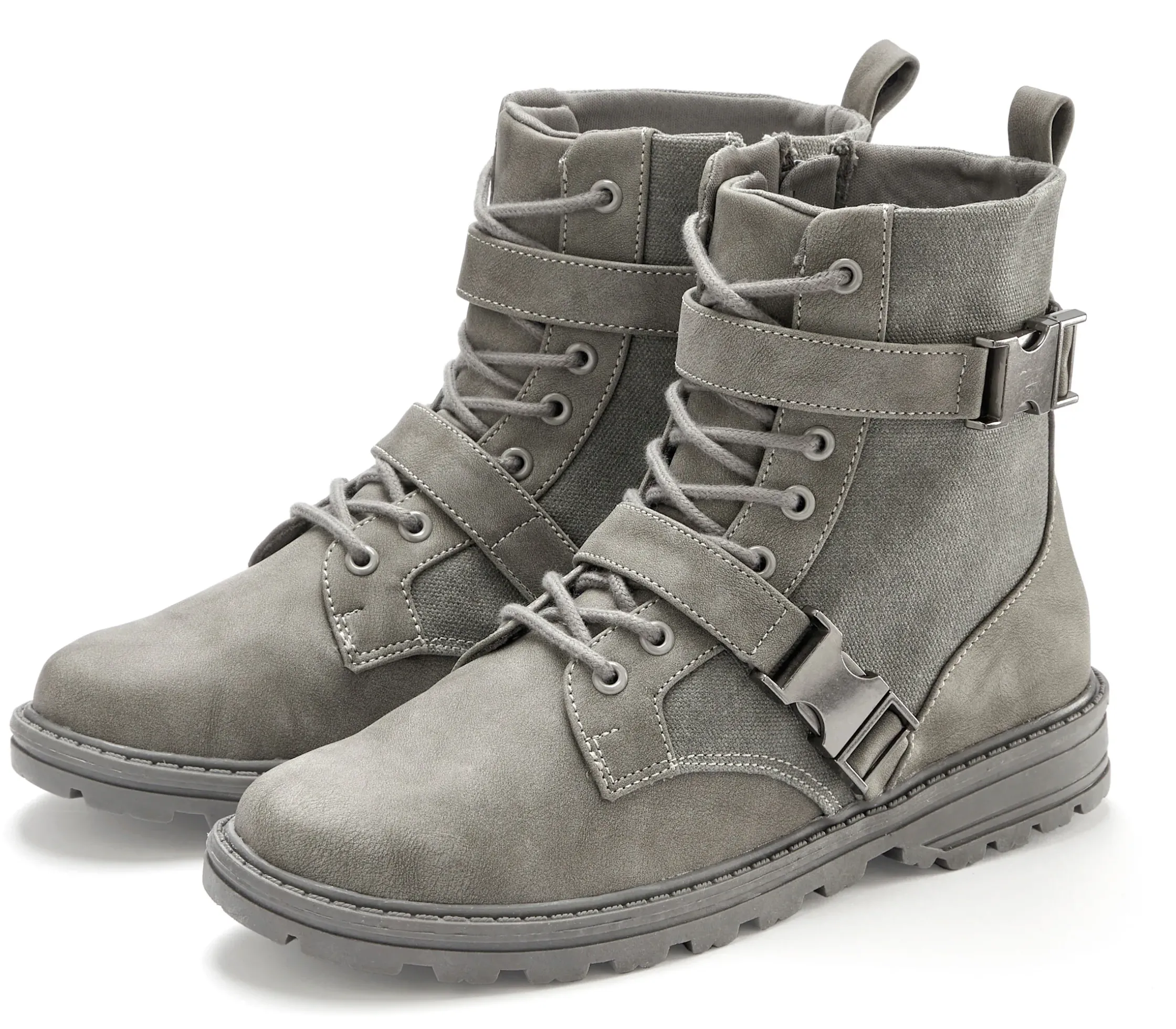 Stiefeletten|Stiefel|Vivance Stiefelette grau