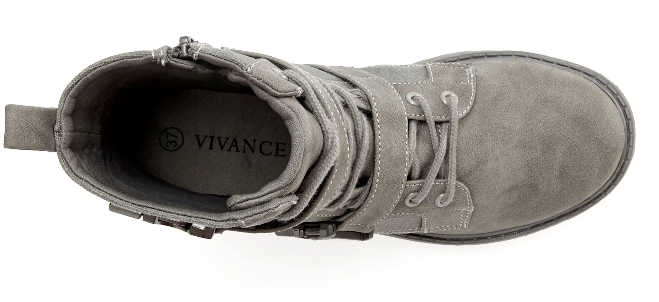 Stiefeletten|Stiefel|Vivance Stiefelette grau