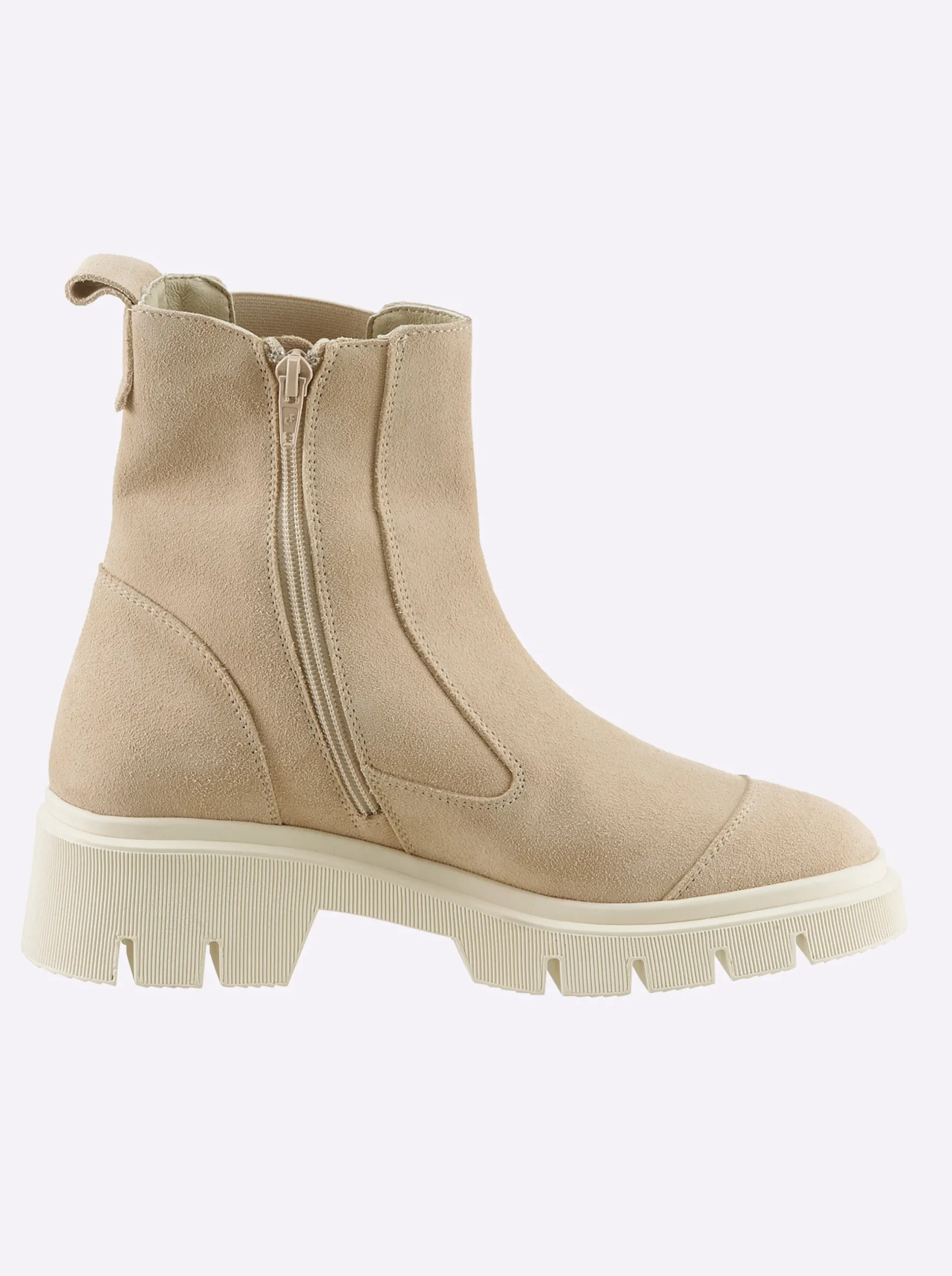 Stiefeletten|Stiefel|heine Stiefelette sand