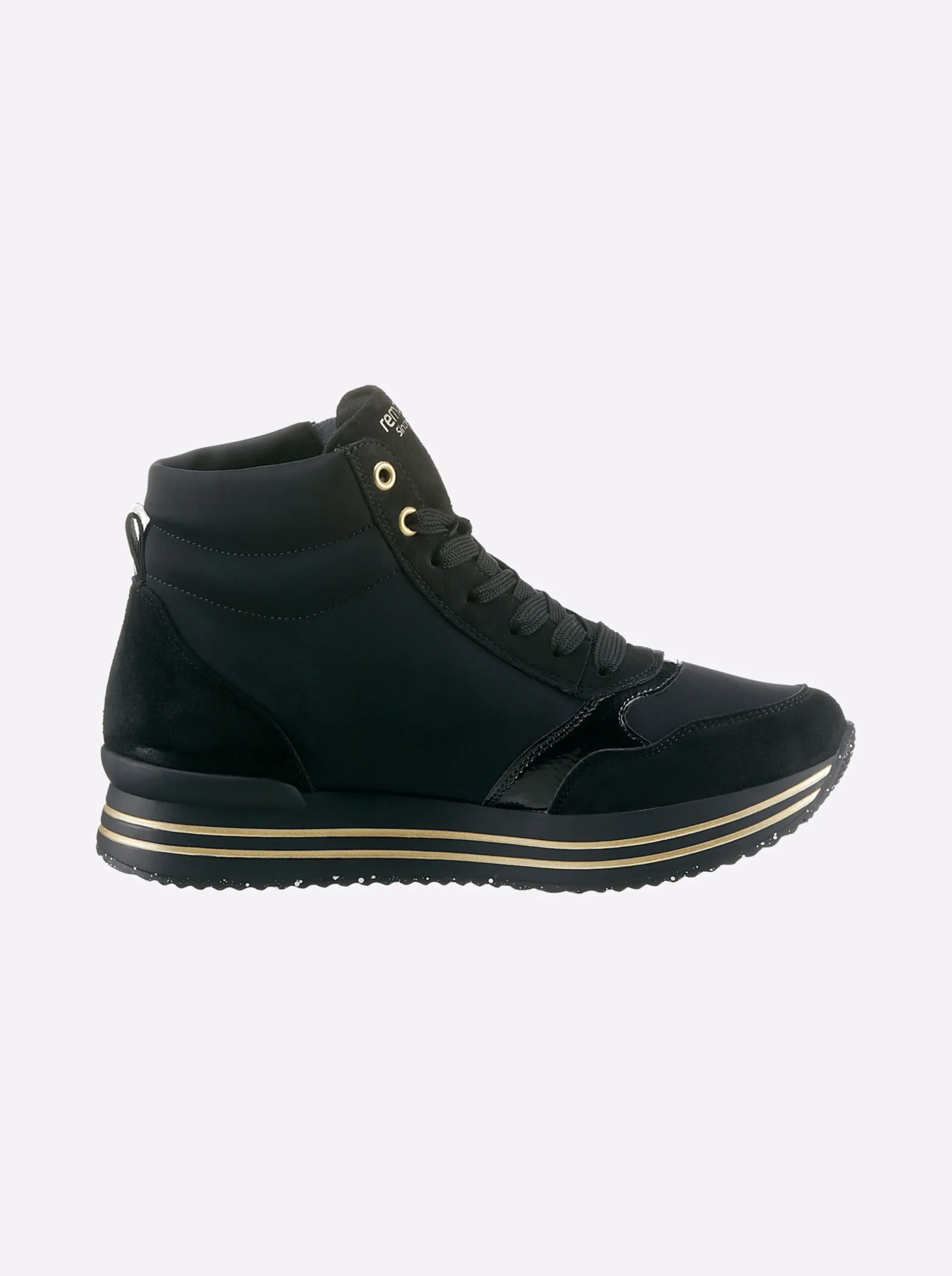 Stiefeletten|Stiefel|Remonte Stiefelette schwarz
