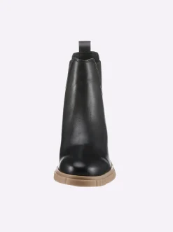 Stiefeletten|Stiefel|heine Stiefelette schwarz-camel