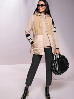 Stiefeletten|Stiefel|heine Stiefelette schwarz-camel